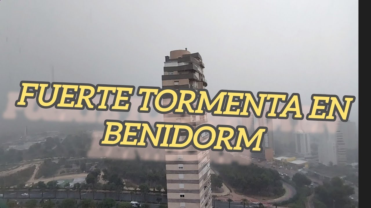 fuerte tormenta hoy en Benidorm 🇪🇦🇪🇦🇪🇦 ⚡⚡⚡#benidorm #gopro11 #tormenta