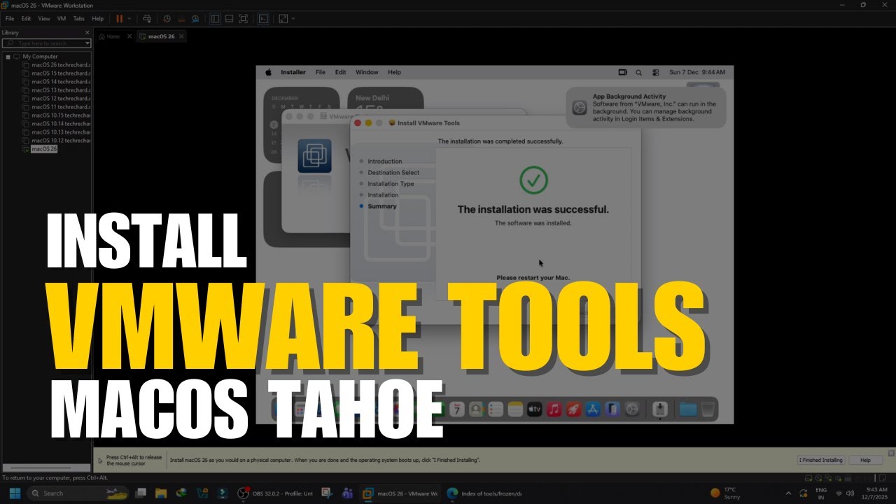 Как установить VMware Tools на виртуальную машину macOS Tahoe | Полное руководство