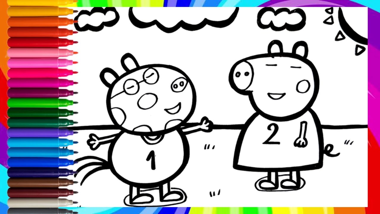 How To Draw Peppa Pig and Pedro Pony | Peppa Drawing