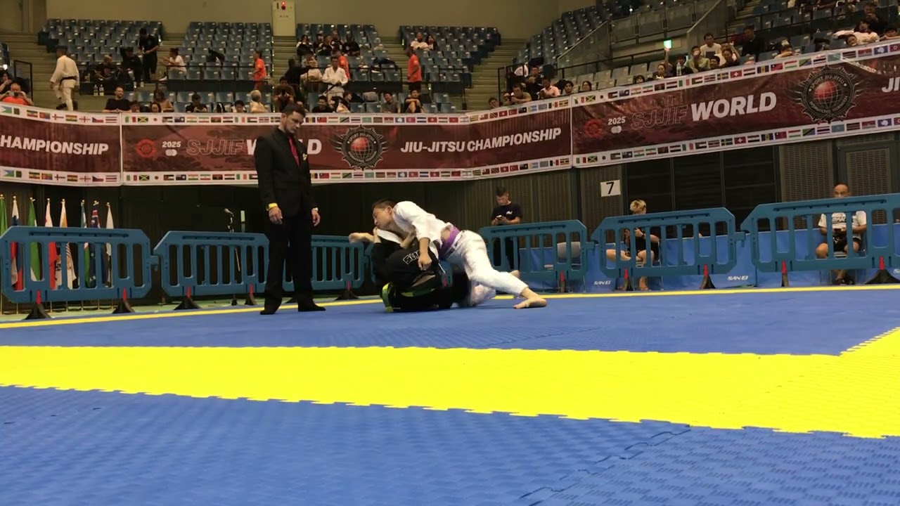 格闘技オタク51歳が柔術世界大会挑戦①初戦 SJJIF WORLD JIU JITSU CHAMPIONSHIP 2025 紫 マスター51 ライトフェザー