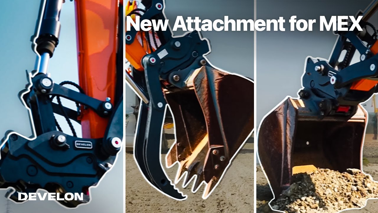 Upgrade DEVELON mini excavator with new attachment package!