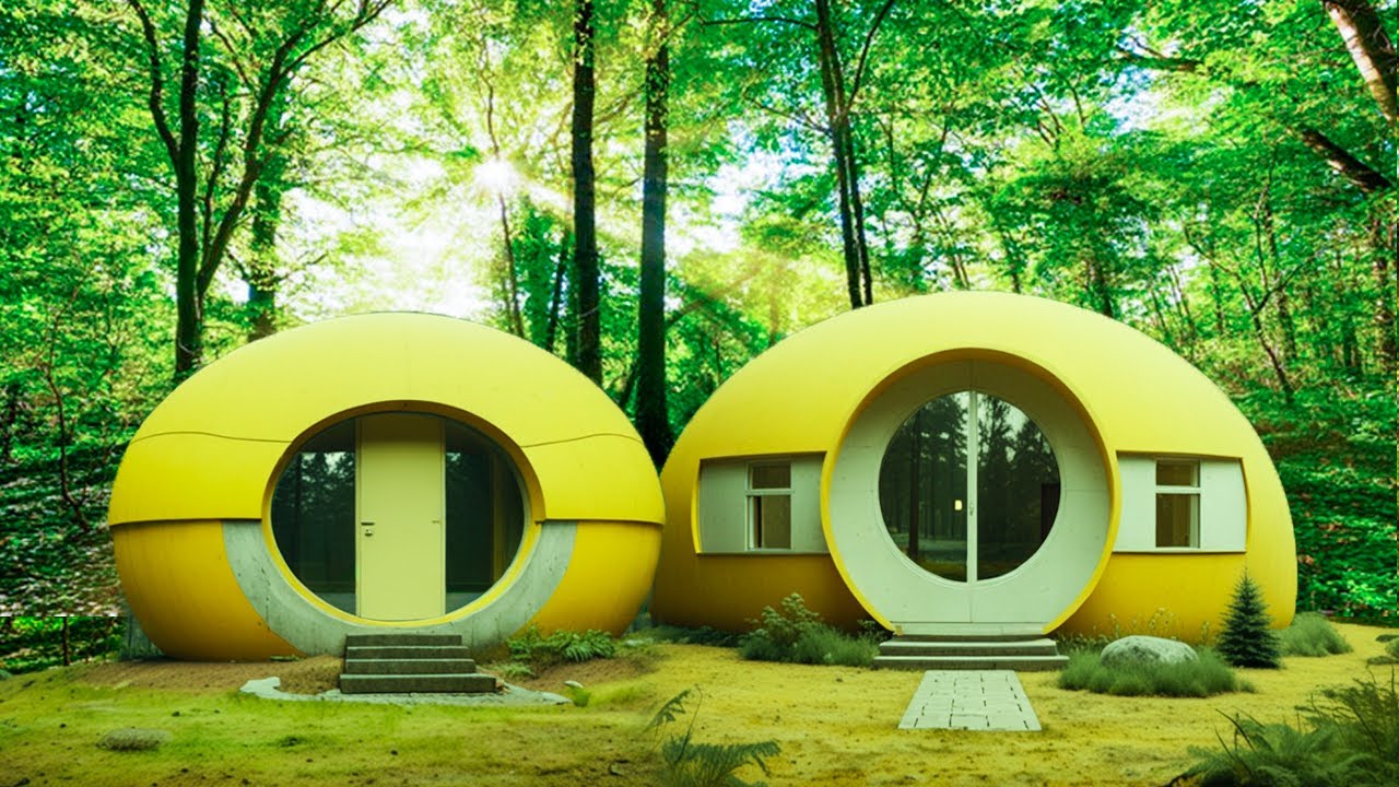 TIMELAPSE: Unique house construction design - FULL VIDEO process of building a dome-shaped house