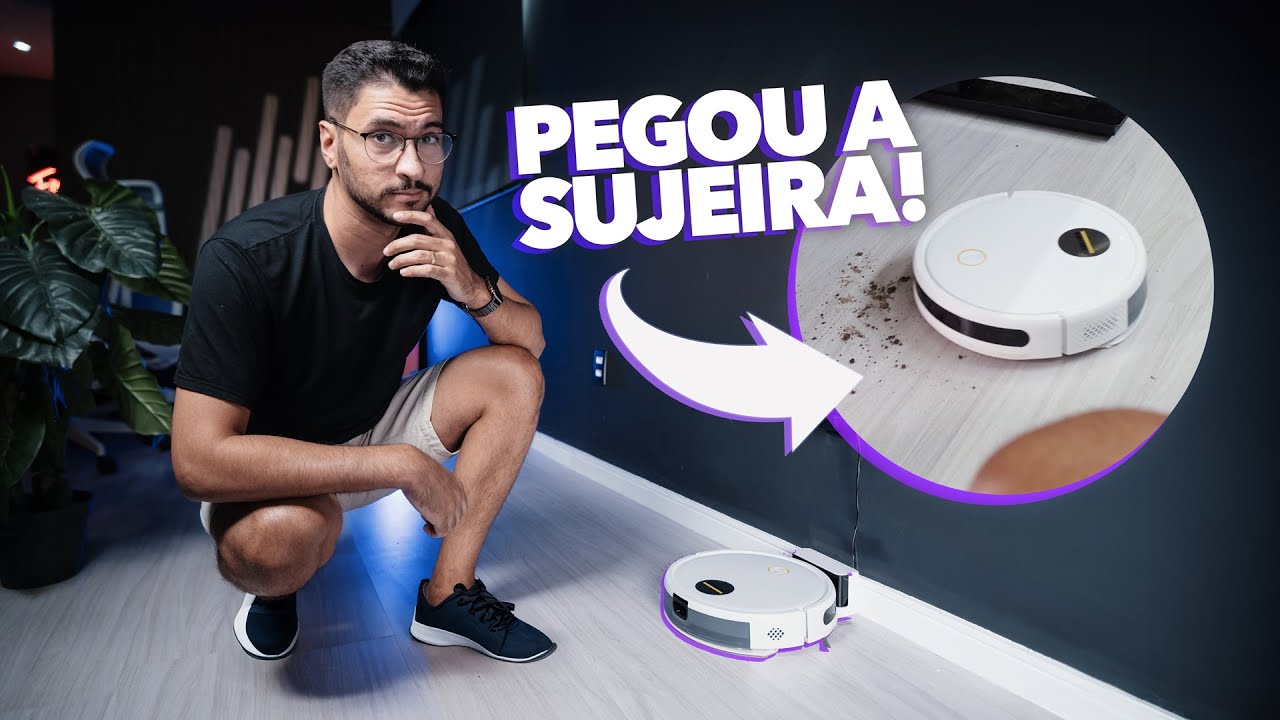 Testei o NOVO ROBÔ ASPIRADOR RCV2 da KARCHER! Coloquei pra limpar o apartamento todo!
