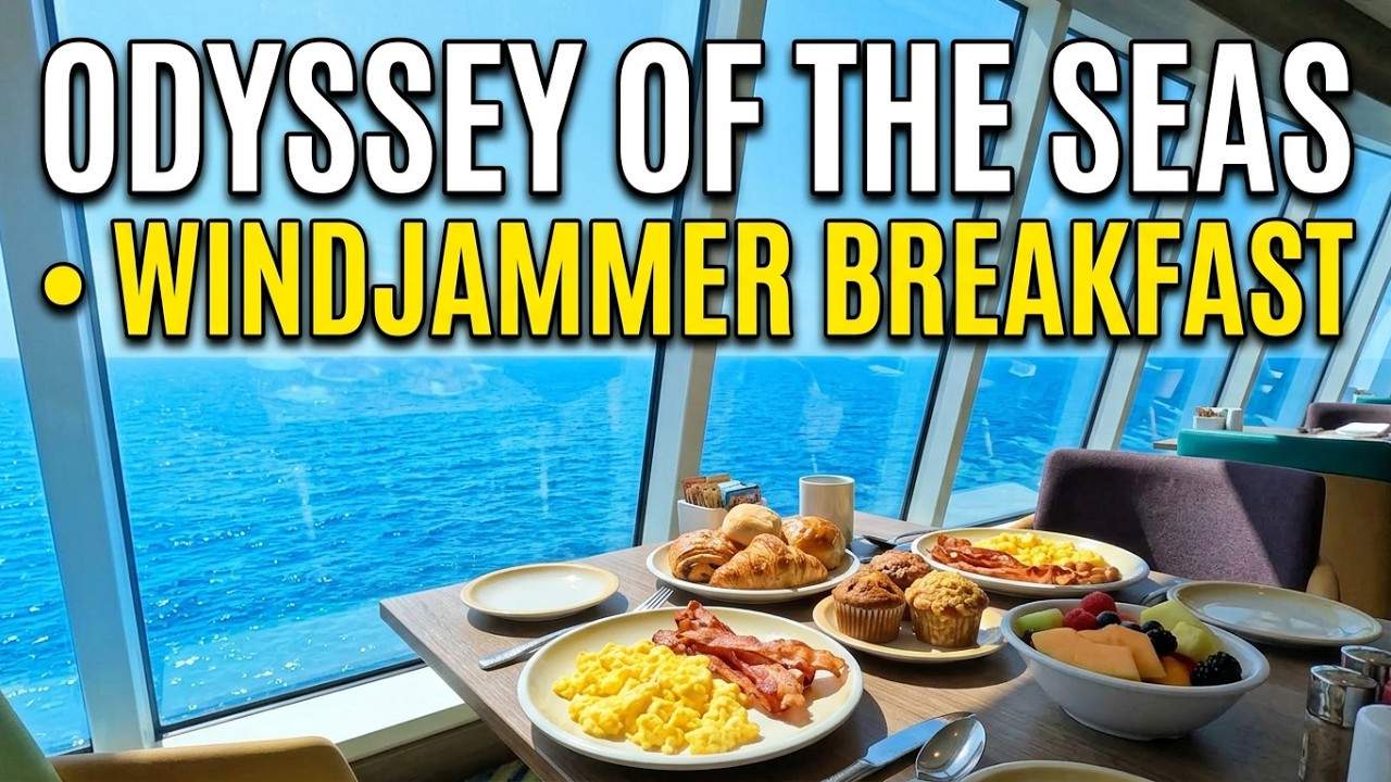 #odysseyoftheseas, Breakfast at Windjammer #royalcaribbeancruiseship