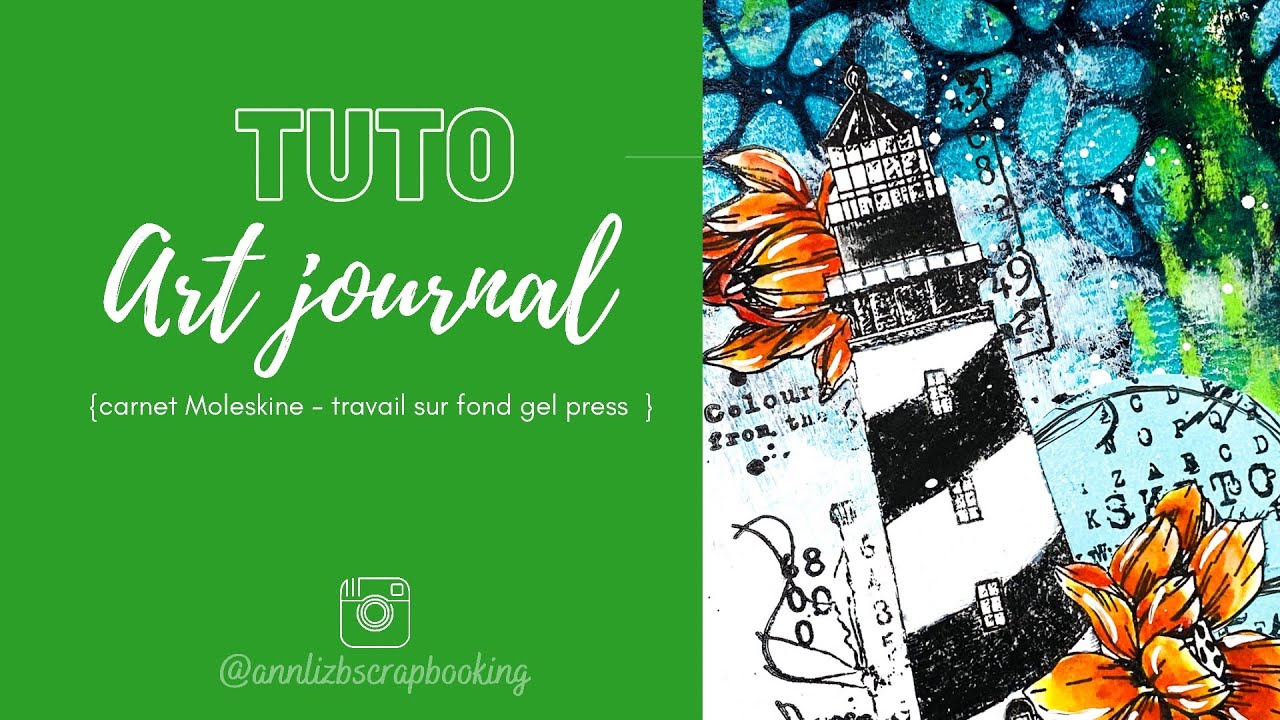 Devoirs de vacances 3/3 : acrylique et pochoir sur fond gel press
