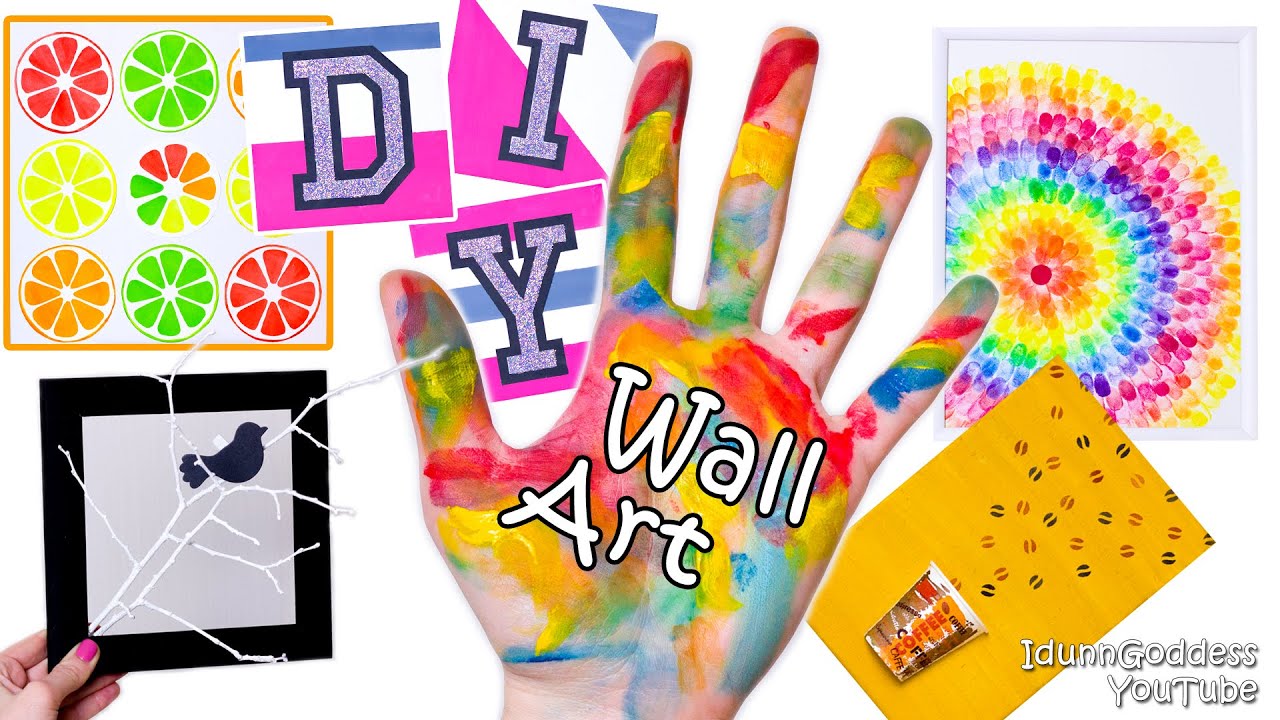 5 DIY Wall Art Projects or DIY Walls Room Decor (tutorial)