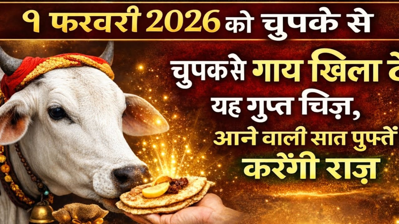 1 फरवरी 2026 को चुपके से गाय को खिला दें यह गुप्त चीज | आने वाली सात पुश्तै करेंगी राज|गौमां रहस्य
