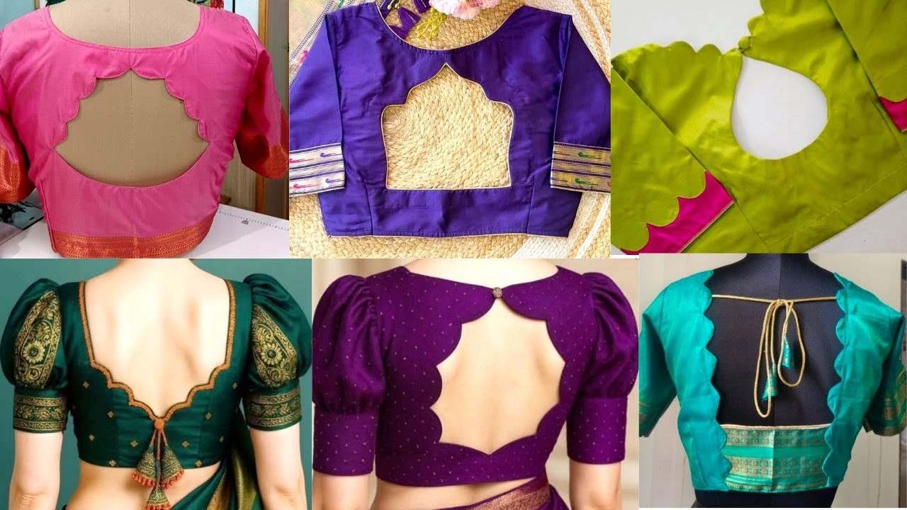 New Cut Work Blouse Designs😍 Latest Blouse Back Neck Ideas