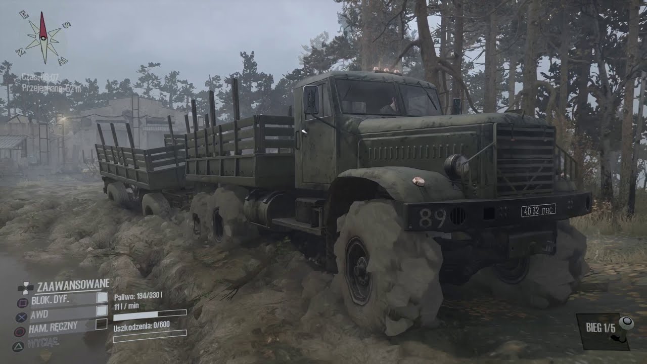 MudRunner C-255 Jedziemy do Tartaku