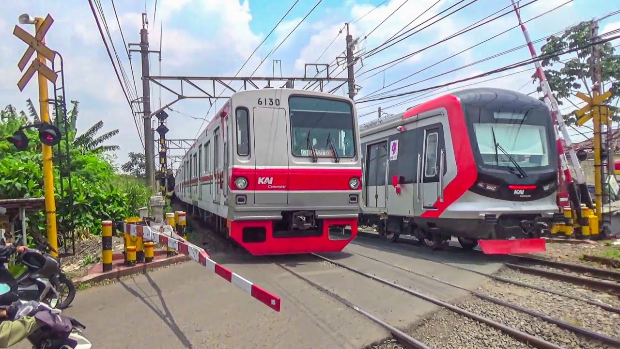 PERLINTASAN TERPADAT CITAYAM !! HUNTING KRL COMMUTER LINE DI JPL 25i STASIUN CITAYAM