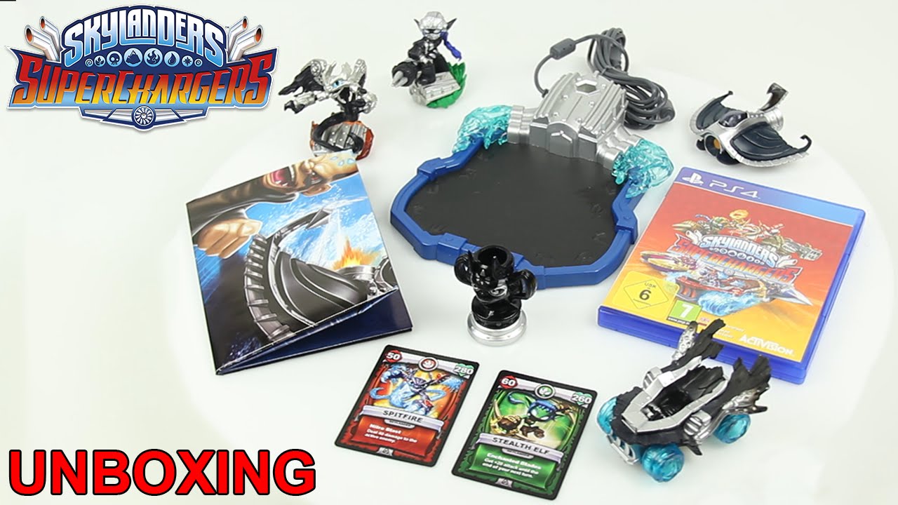 SKYLANDERS SUPERCHARGERS DARK EDITION UNBOXING STARTER PACK [Deutsch]
