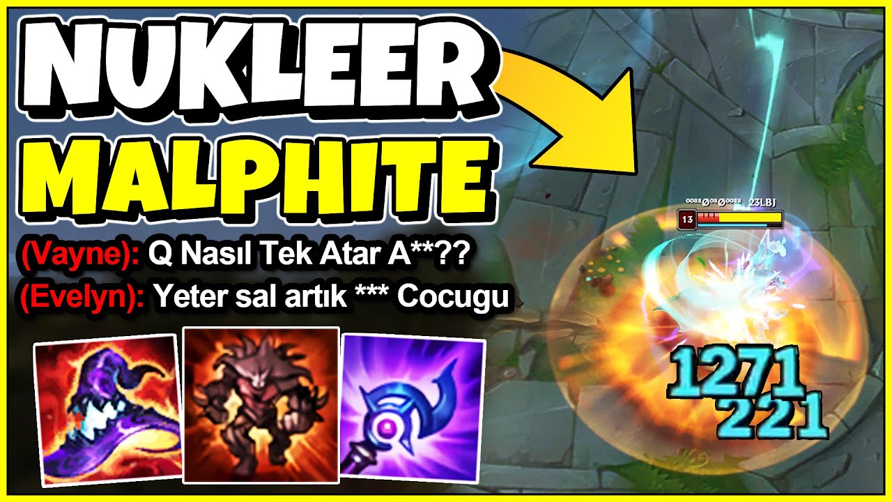 HİLE GİBİ NÜKLEER MALPHİTE | Q İle Full Cana Tek Attım!! | KassadinsCreed