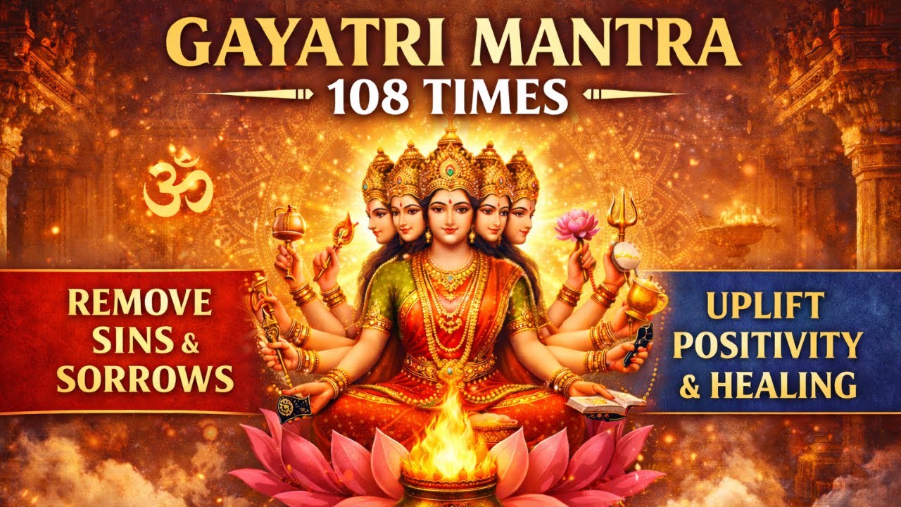 Gayatri Mantra 108 Times | Remove Negativity & Attract Positivity | Healing, Prosperity & Protection