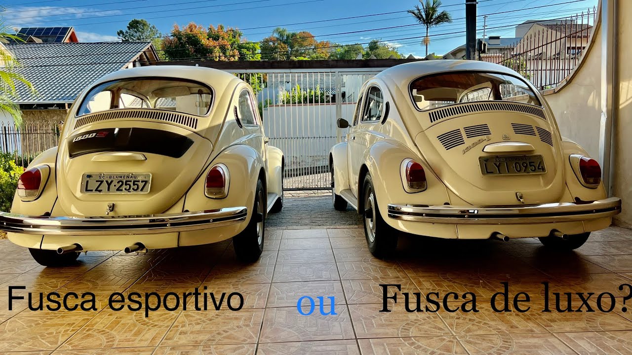 Qual é melhor? A versão esportiva ou a de luxo? Fusca Bizorrão 1600S ou Fusca 1300L