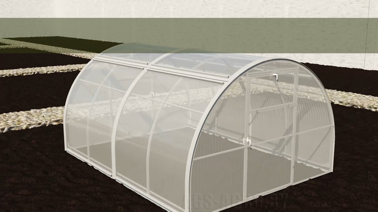Сборка теплицы Тюльпан Антишторм 2021 | Installation of the greenhouse Tulpan Antishtorm