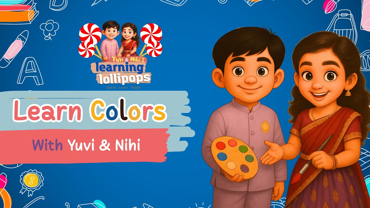 Learn Colors for Kids | Educational Video for Children |#YuviandNihi #learninglollipops