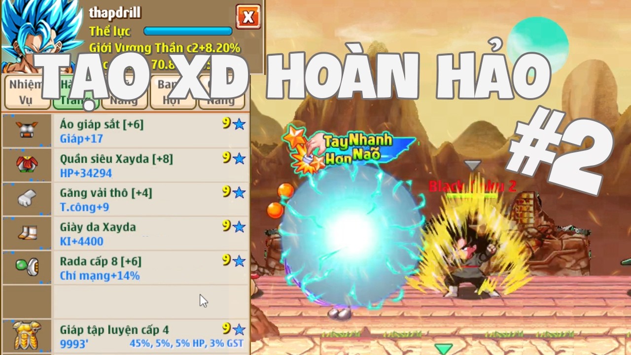 Ngọc Rồng Online - Hành Trình Tạo Xayda Hoàn Hảo P2