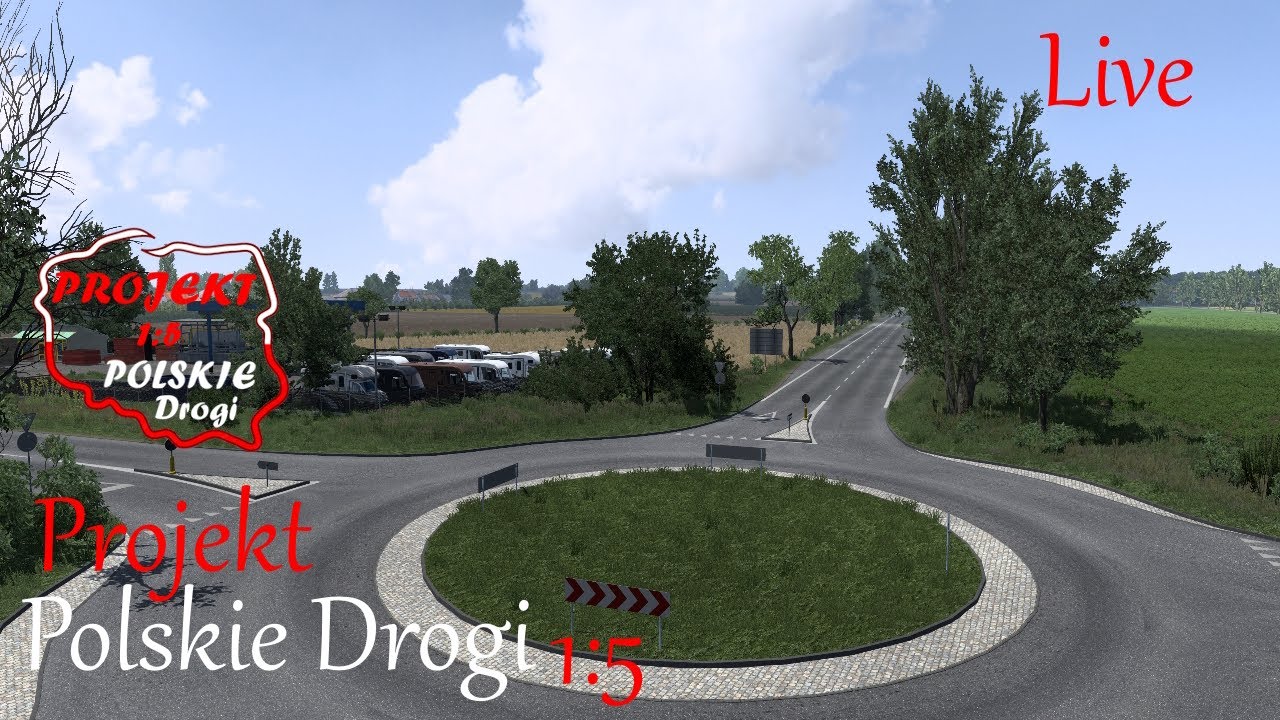 ETS2 | Projekt Polskie drogi 1:5 Live- Siatka dróg