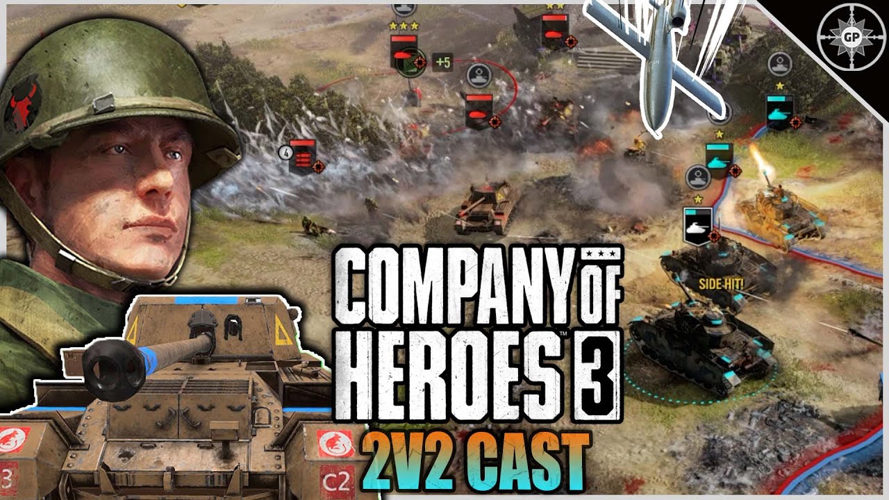 Insane Armor Battles with a V1 Upset! | 2v2 Pachino Farmlands | CoH3 Cast 2.0 #36