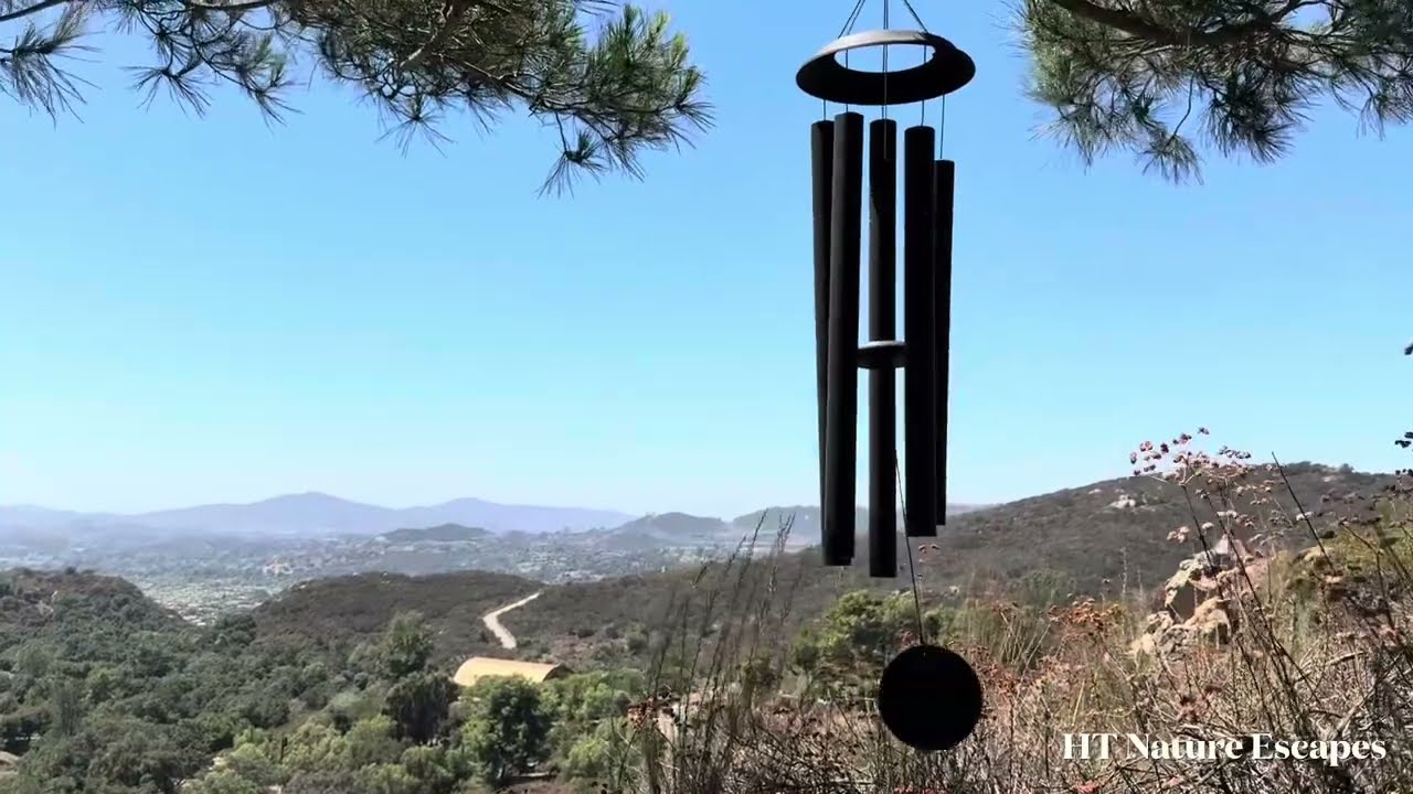 10 Minutes of Mindful Breathing and Deep Relaxation with Peaceful Wind Chimes and Nature Scenery