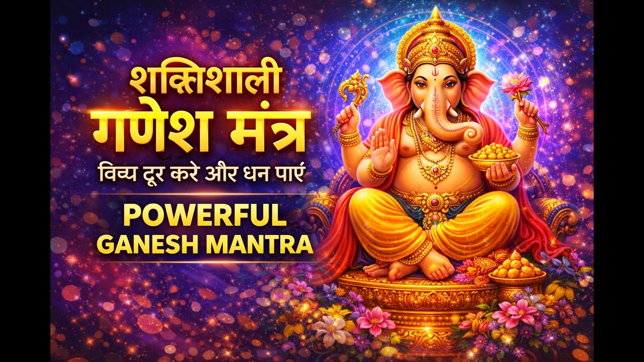 Ganesh Mantra for Success and Prosperity | Lord Ganesha | बाधाएं दूर करने का शक्तिशाली गणेश मंत्र