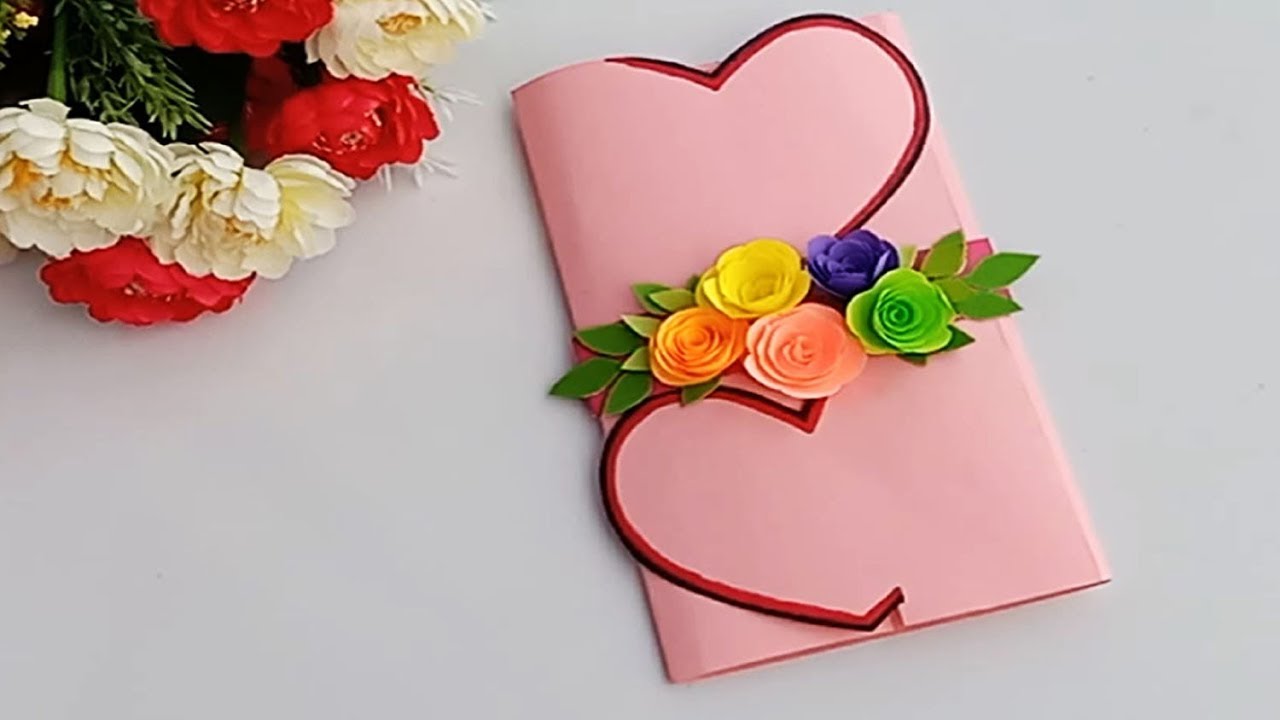 A Beautiful Anniversary card idea | How to make anniversary card at home