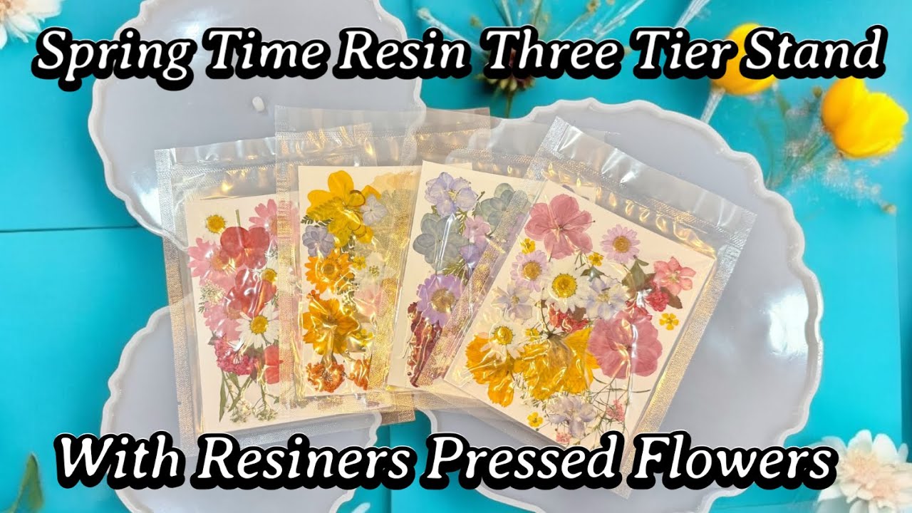 #777 Spring Resin Three Tier Stand With 