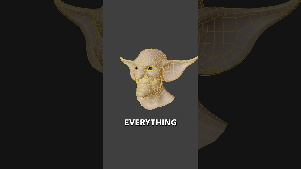 A cool tip on how to adjust broken symmetry inside Blender. #b3d #blender3d #3d