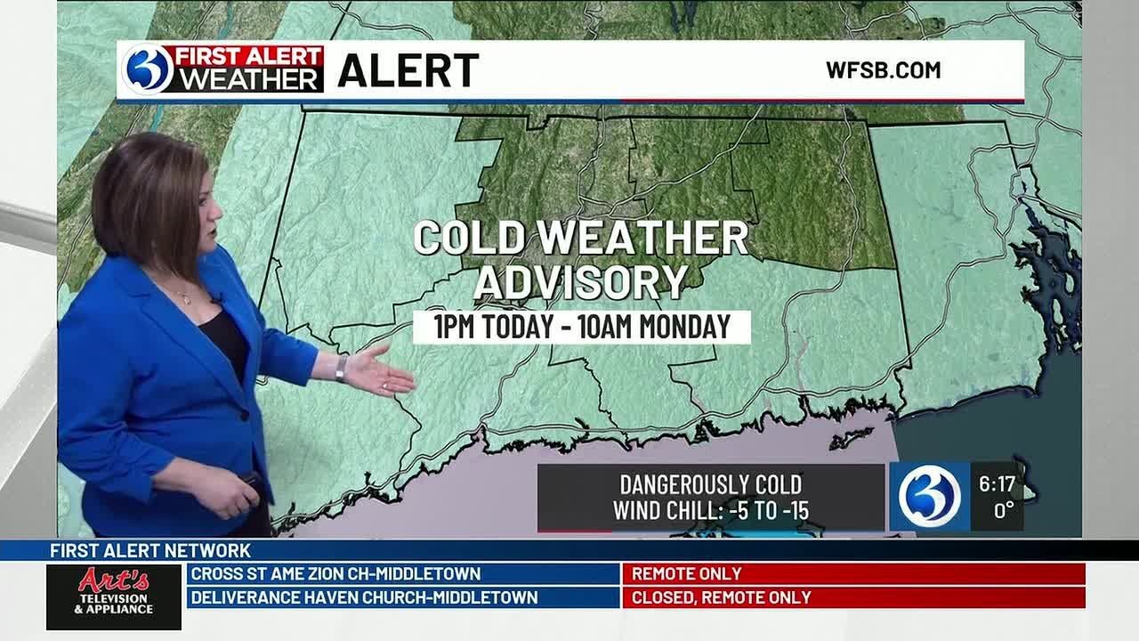 A First Alert Weather Day for dangerously cold wind chills today