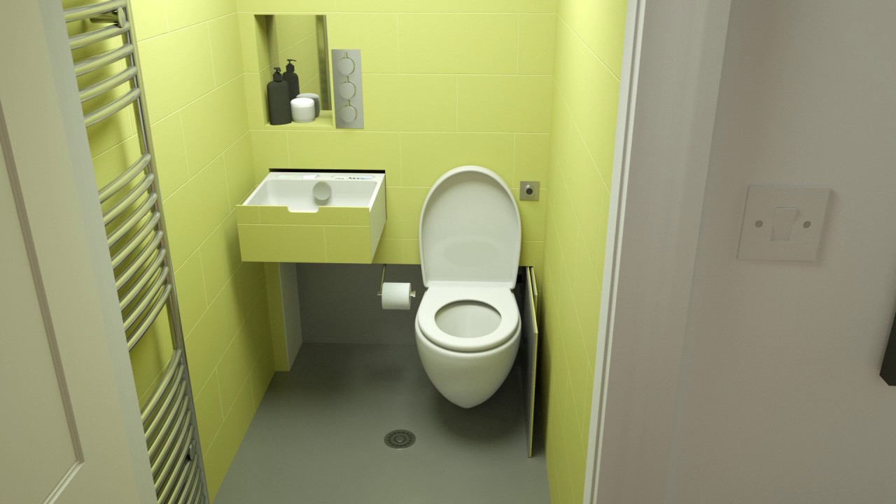 Hidden toilet in small shower room - Hidealoo&rsquo;s Showerloo