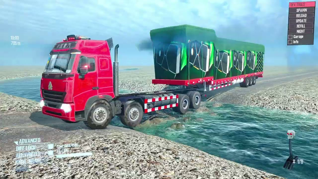 Spintires: Mudrunner | Giant Heavy Towing Truck Mud Wrestling Match Day110