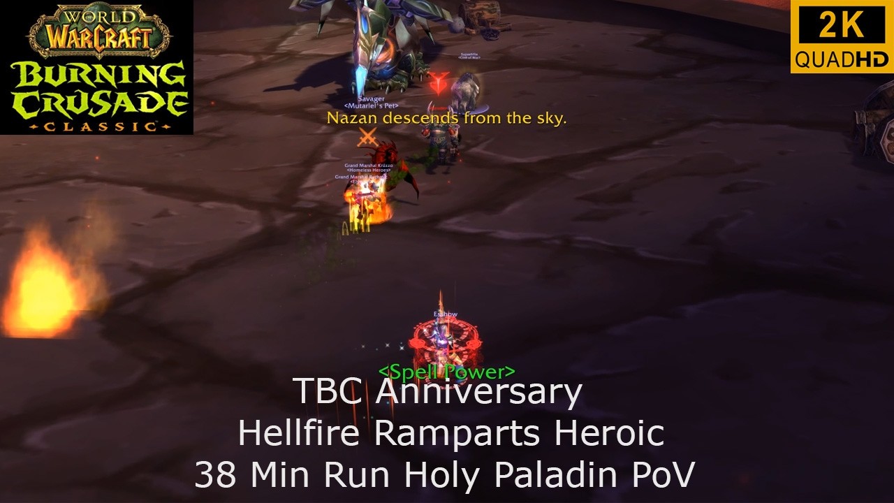 WoW TBC Anniversary | Hellfire Ramparts Heroic 38 Min Run | Holy Paladin PoV | 2K