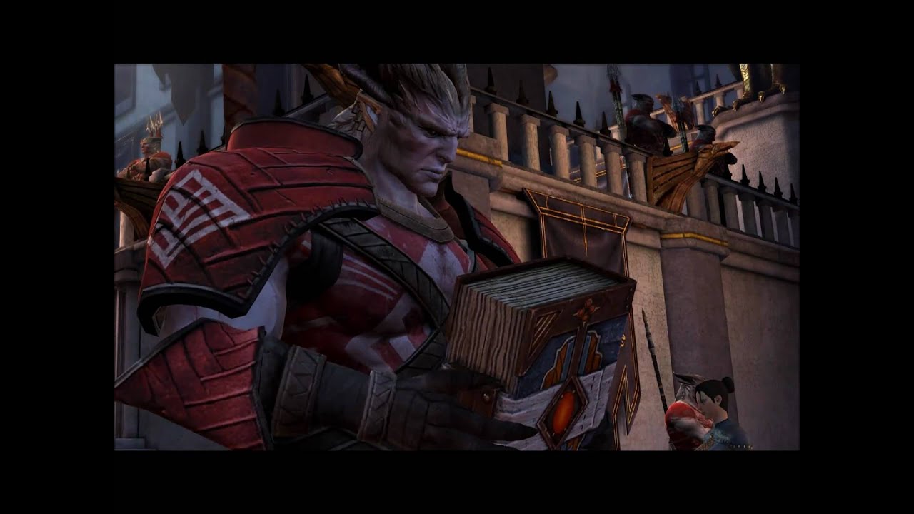 Dragon Age 2: Defeating the Arishok in single combat. w/ Cutscenes.