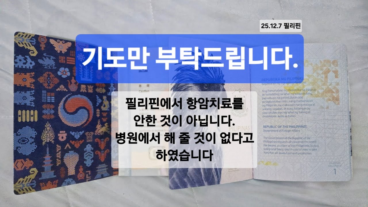 251207샤이의 여권, 비자, 인형 그리고 새가방.. 간병이란.. 기도만 부탁드립니다 #샤이 #visa #philippines 