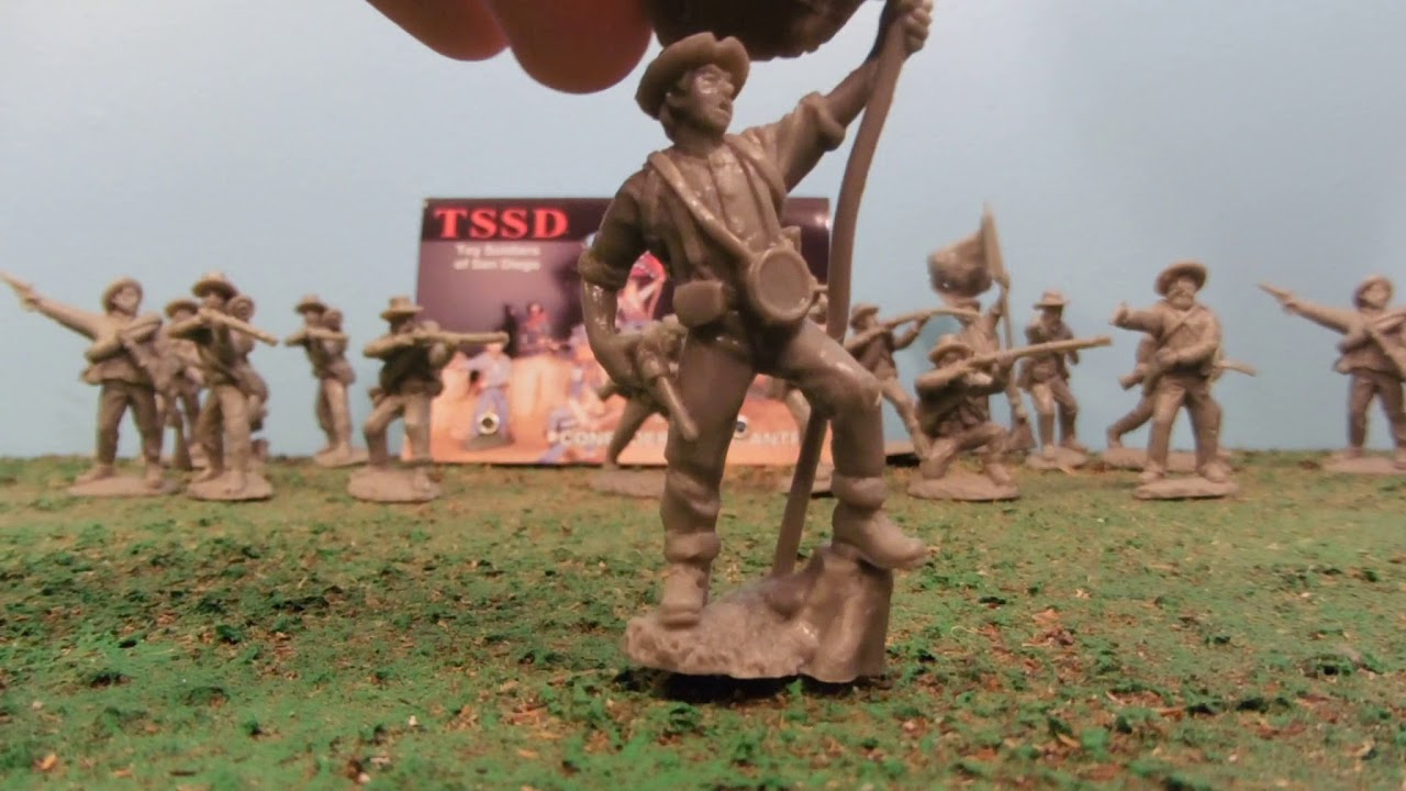 TSSD Confederate Infantry army men review!