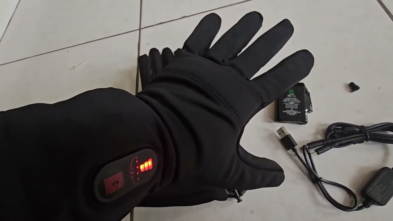 G HEAT   Gants Chauffants Street, Paire de gants l&eacute;gers & chauffants 3 niveaux  Avec batteries & hou