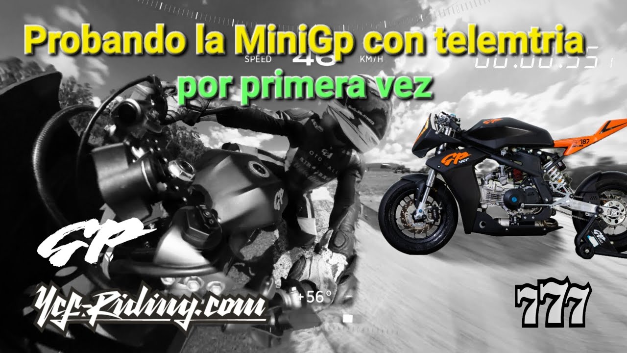 😬🚀🏁Primer entreno con telemetria en la MiniGP de YCF👊✊️💨