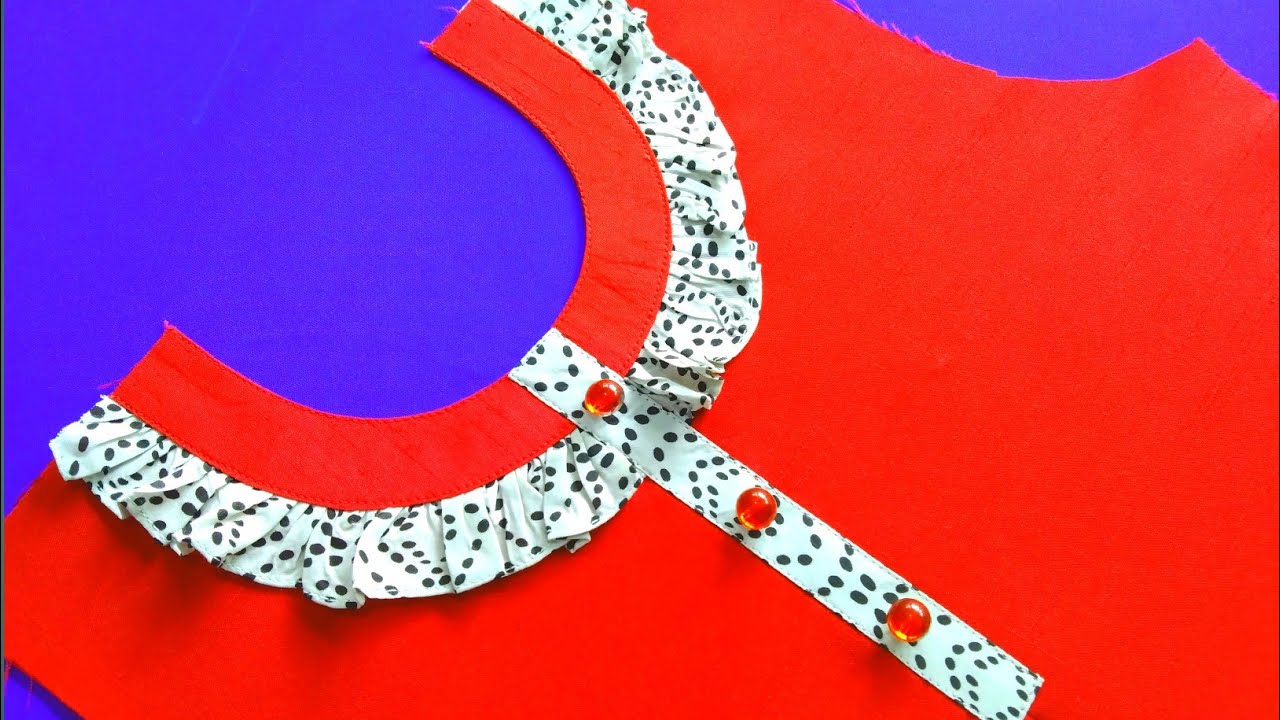 Baby Neck design cutting and stitching|| Baby Neck design|| Baby gala design||
