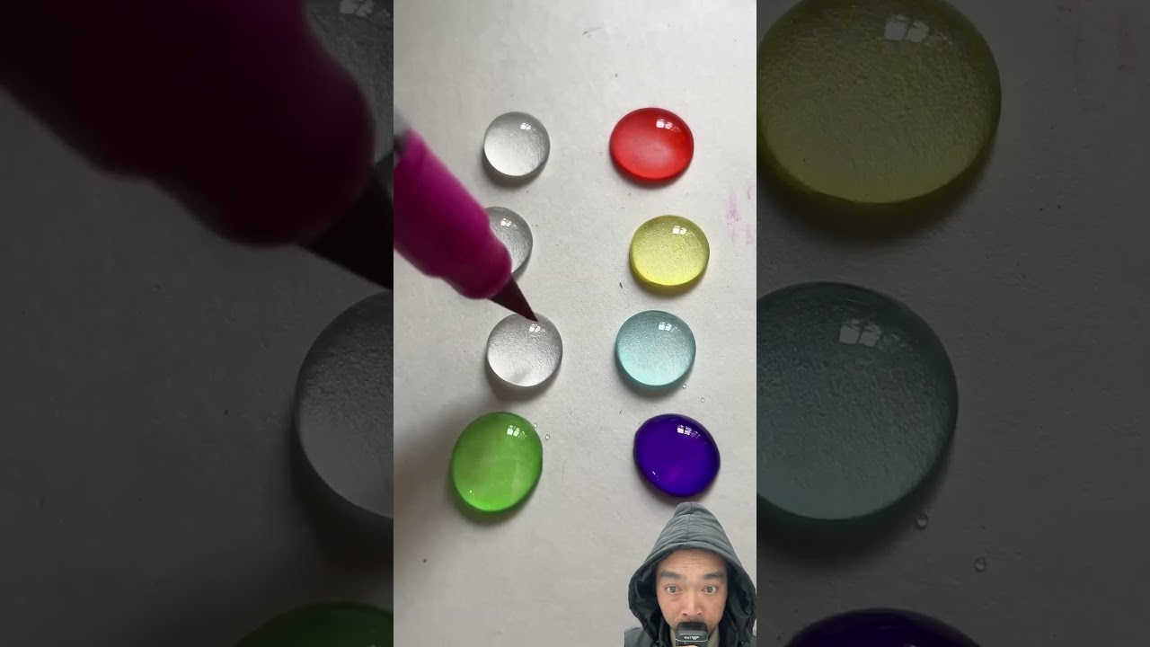 Mencampur warna #colormixingmagic #art #satisfying #painting #greenscreen