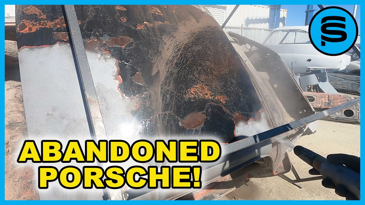 ABANDONED Classic Porsche 911 Water Blasting to Bare Metal!
