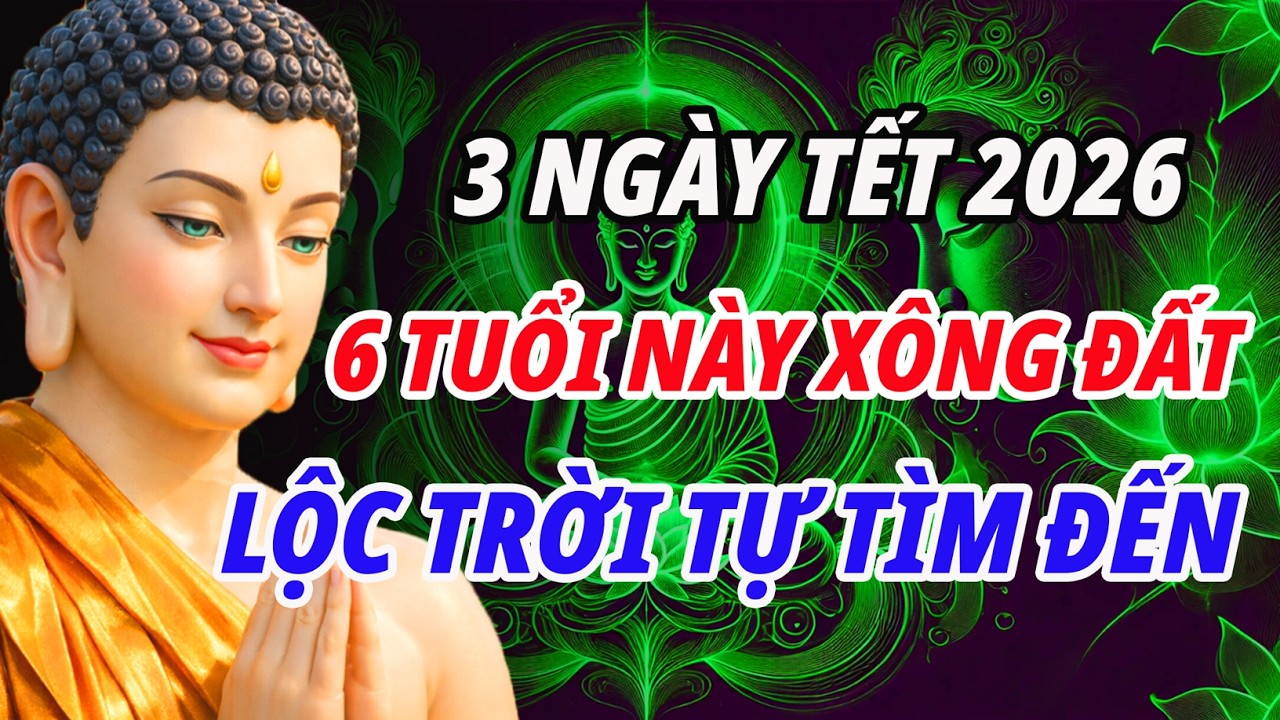 MÙNG 1,2,3 TẾT 2026, 6 TUỔI NÀY ĐẾN NHÀ AI, NHÀ ĐÓ GIÀU TO | PHẬT PHÁP TỪ QUANG