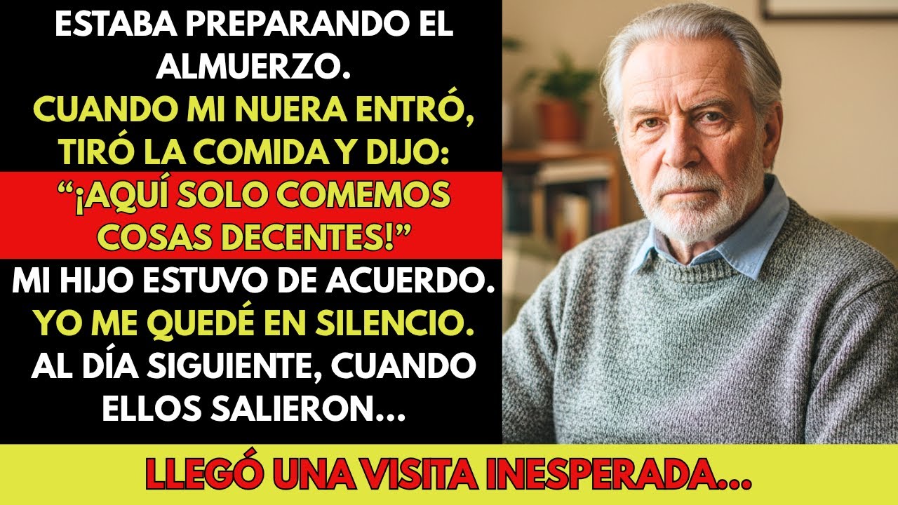 Mi Nuera Tiró la Comida y Me Humilló en la Cocina —Al Día Siguiente, Llegó una Visita Inesperada