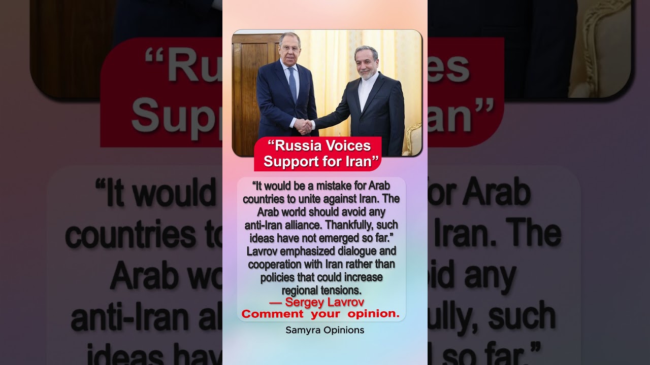 Russia vs Anti-Iran Alliance? Sergey Lavrov&rsquo;s Statement Goes Viral