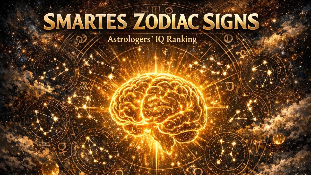 Smartest Zodiac Signs Ranked 🧠✨ Astrologers Reveal IQ Levels | Zodiac Intelligence Ranking