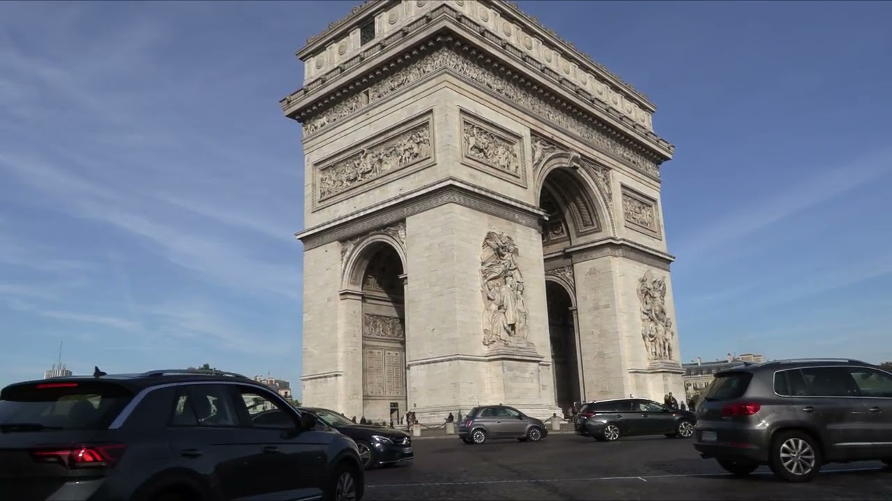 Walking record for tourist places in Paris, пешеходный рекорд по туристическим местам Парижа #record