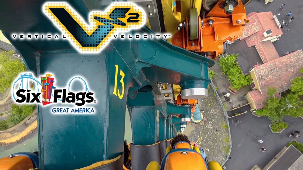 2019 Vertical Velocity V2 On Ride HD POV Six Flags Great America
