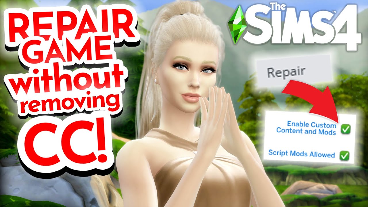 Как исправить игру/моды/контент Sims 4, не удаляя CC? ЛЕГКО почините сломанную игру Sims 4 в 2021...