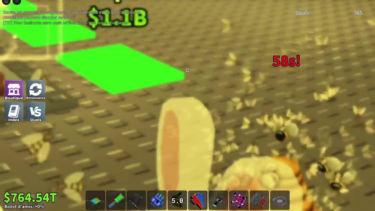 Je vole en public