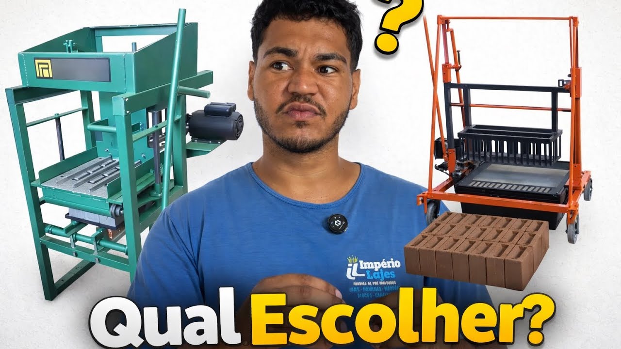 Como Escolher a Máquina Ideal para Blocos de Concreto (Investimento até R$ 20.000)