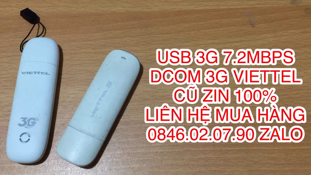 Ship COD to&agrave;n quốc - USB 3G Dcom 3G Viettel 7.2Mbps Thủ Dầu Một B&igrave;nh Dương 0846020790 Zalo